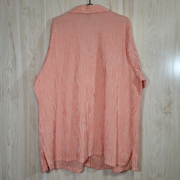 Ulla Popken Striped Casual Button-Down Top Sz 24/26 - Picture 5 of 5
